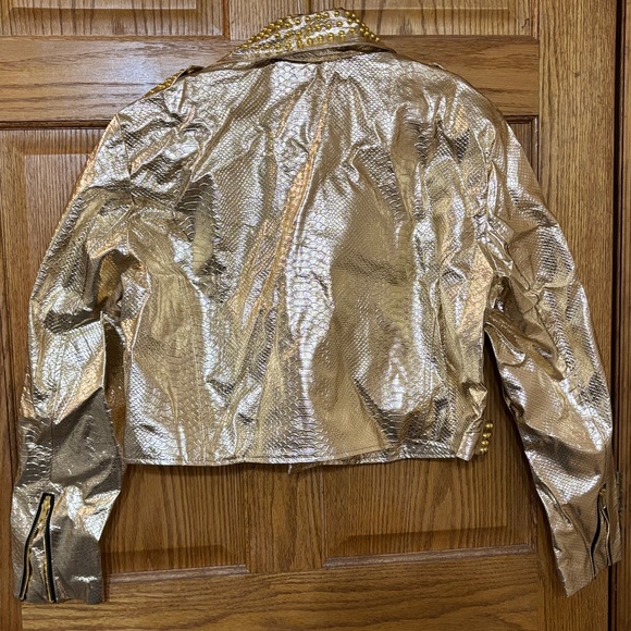 Plus Azalea Wang Gold Finger Moto-jacket (NWT) - Picture 4 of 4
